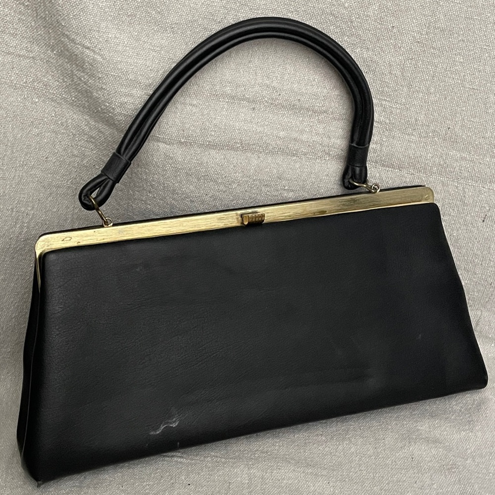 🖤 Classic Black Vintage Dover 1950s-1960s Purse 🖤